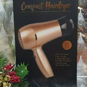 Compact hair dryer in Rose Gold